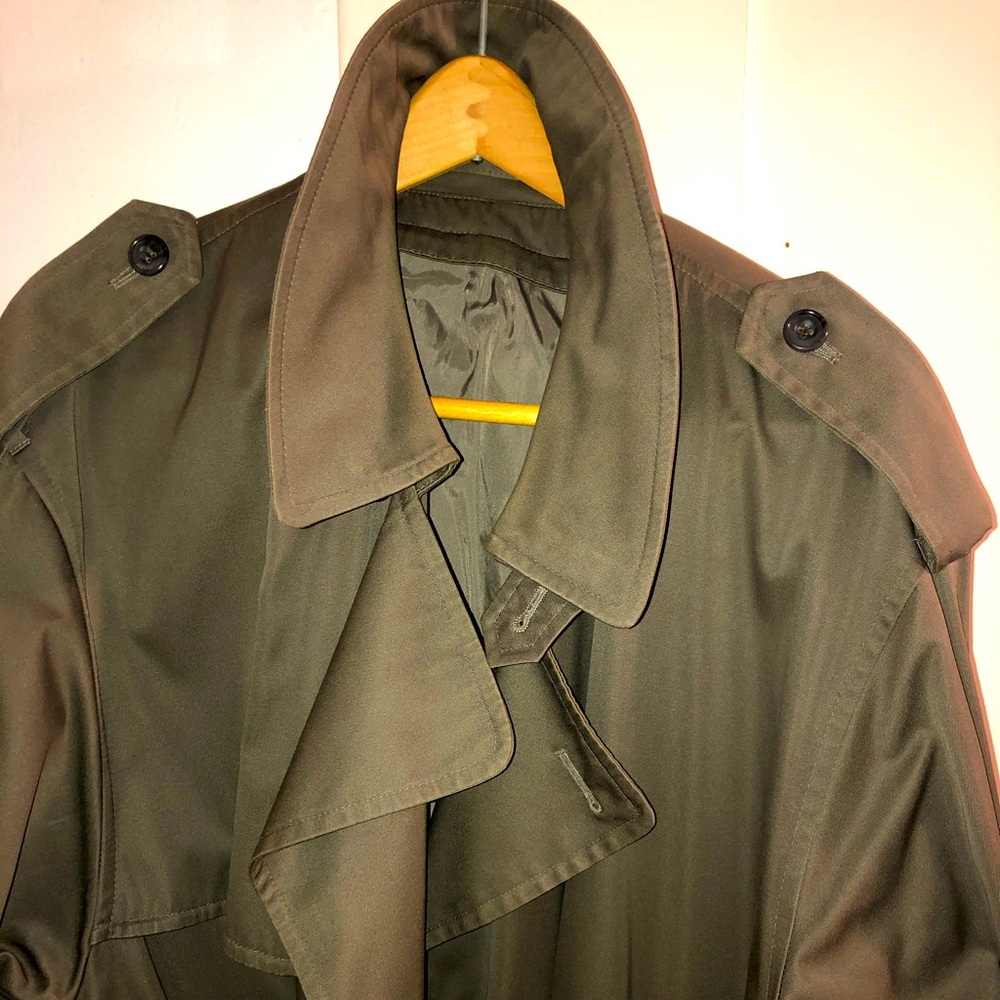 London Fog Vintage Military Trench with waistbelt!